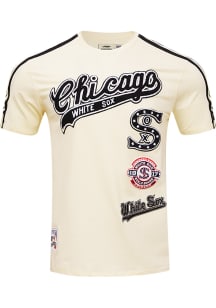Pro Standard Chicago White Sox White Retro Chenille Short Sleeve Fashion T Shirt