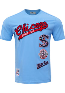 Pro Standard Chicago White Sox Blue Retro Chenille Short Sleeve Fashion T Shirt