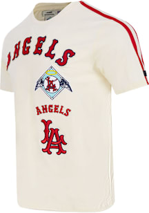 Pro Standard Los Angeles Angels White Retro Chenille Short Sleeve Fashion T Shirt
