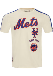 Pro Standard New York Mets White Retro Chenille Short Sleeve Fashion T Shirt