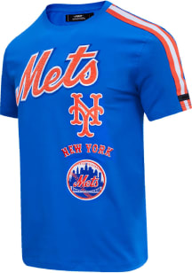 Pro Standard New York Mets Blue Retro Chenille Short Sleeve Fashion T Shirt