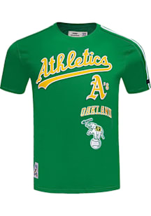 Pro Standard Oakland Athletics Kelly Green Retro Chenille Short Sleeve Fashion T Shirt