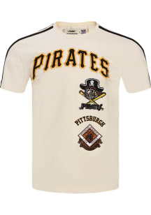 Pro Standard Pittsburgh Pirates White Retro Chenille Short Sleeve Fashion T Shirt