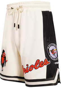 Pro Standard Baltimore Orioles Mens White Retro Chenille Shorts