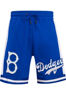 Pro Standard Brooklyn Dodgers Mens Blue Retro Chenille Shorts