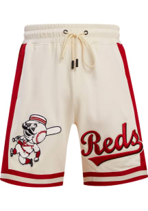Pro Standard Cincinnati Reds Mens White Retro Chenille Shorts