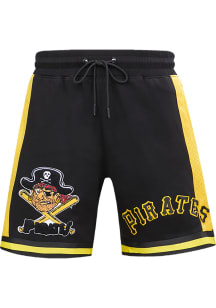 Pro Standard Pittsburgh Pirates Mens Black Retro Chenille Shorts