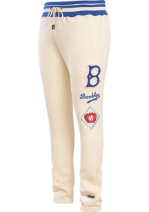 Pro Standard Brooklyn Dodgers Mens White Retro Classic Fashion Sweatpants