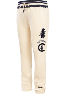 Pro Standard Chicago Cubs Mens White Retro Classic Fashion Sweatpants