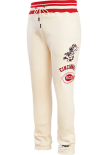 Pro Standard Cincinnati Reds Mens White Retro Classic Fashion Sweatpants