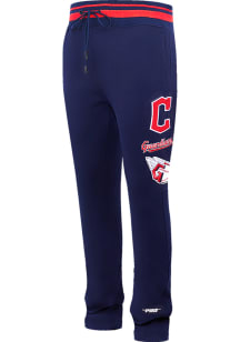 Pro Standard Cleveland Guardians Mens Navy Blue Retro Classic Fashion Sweatpants