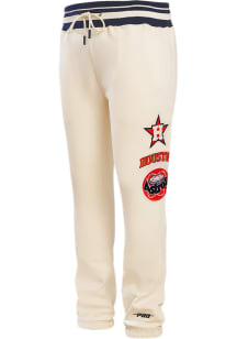 Pro Standard Houston Astros Mens White Retro Classic Fashion Sweatpants