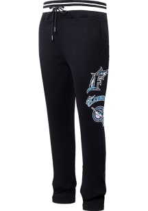 Pro Standard Miami Marlins Mens Black Retro Classic Fashion Sweatpants
