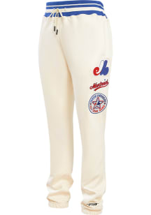 Pro Standard Montreal Expos Mens White Retro Classic Fashion Sweatpants