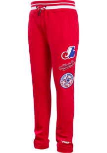 Pro Standard Montreal Expos Mens Red Retro Classic Fashion Sweatpants