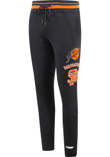 Pro Standard San Francisco Giants Mens Black Retro Classic Fashion Sweatpants