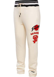 Pro Standard San Francisco Giants Mens White Retro Classic Fashion Sweatpants