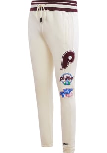 Pro Standard Philadelphia Phillies Mens White Retro Classic Fashion Sweatpants