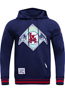 Pro Standard Los Angeles Angels Mens Navy Blue Retro Classic Fashion Hood