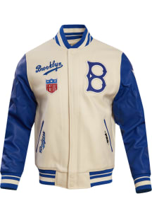 Pro Standard Brooklyn Dodgers Mens White Retro Wool Varsity Heavyweight Jacket