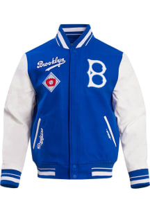 Pro Standard Brooklyn Dodgers Mens Blue Retro Wool Varsity Heavyweight Jacket