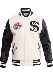 Pro Standard Chicago White Sox Mens White Retro Wool Varsity Heavyweight Jacket
