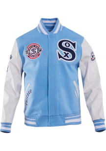 Pro Standard Chicago White Sox Mens Blue Retro Wool Varsity Heavyweight Jacket