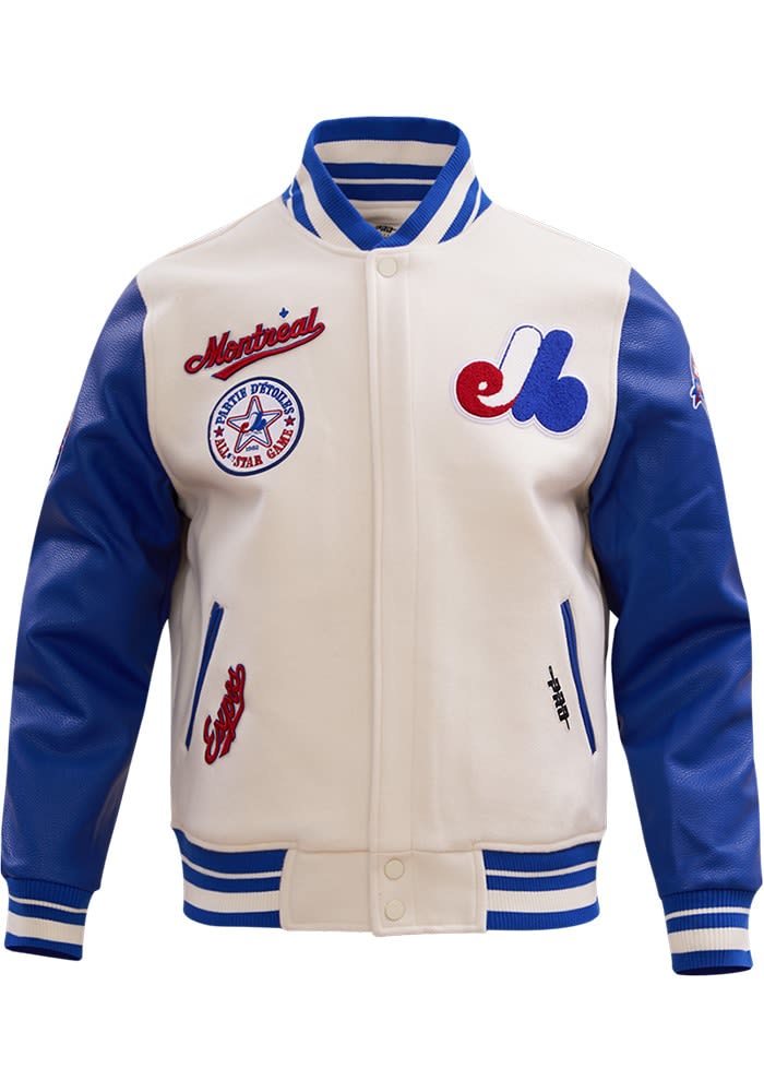 Pro Standard Montreal Expos Mens White Retro Wool Varsity