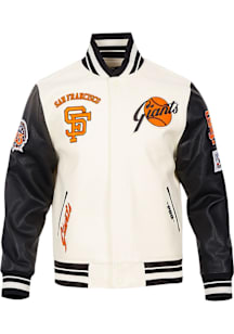 Mens San Francisco Giants Pro Standard Mens Retro Wool Varsity Heavyweight Jacket - White
