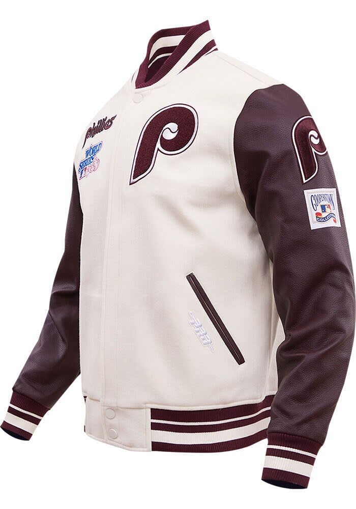 Pro Standard Philadelphia Phillies Mens White Retro Wool Varsity
