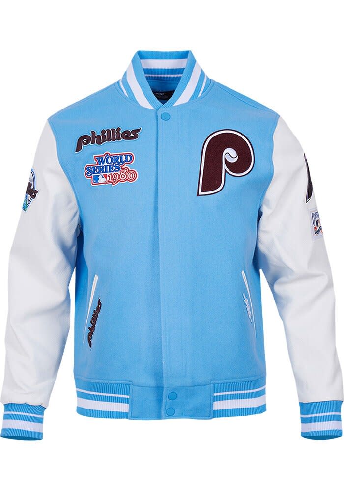 Pro Standard Philadelphia Phillies Mens BLUE Retro Wool Varsity
