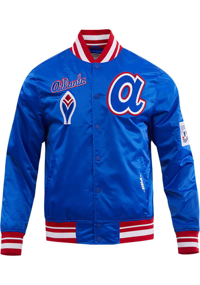 Atlanta Bravesジップアップジャケット Majestic 袖取外し可 atlanta-braves-navy-on-field-