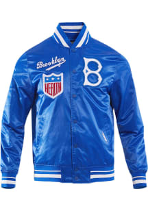 Pro Standard Brooklyn Dodgers Mens Blue Retro Classic Satin Light Weight Jacket