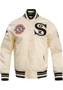 Pro Standard Chicago White Sox Mens White Retro Classic Satin Light Weight Jacket