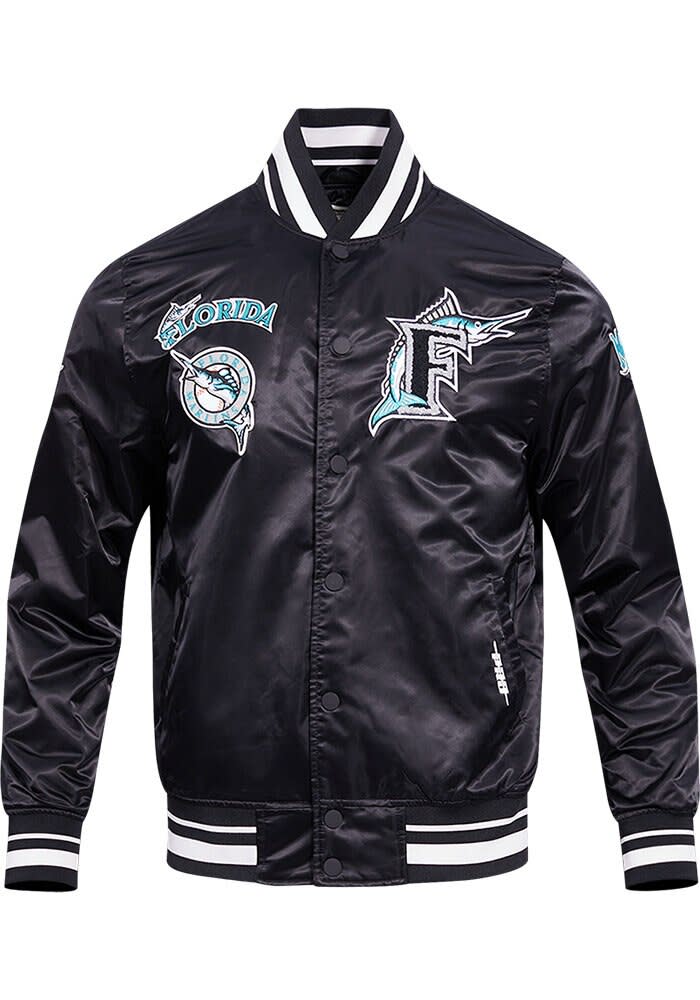 Pro Standard Miami Marlins Mens BLACK Retro Classic Satin Light