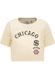 Pro Standard Chicago White Sox Womens White Retro Boxy Short Sleeve T-Shirt
