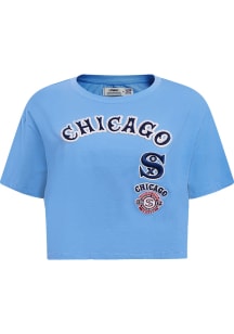 Pro Standard Chicago White Sox Womens Blue Retro Boxy Short Sleeve T-Shirt