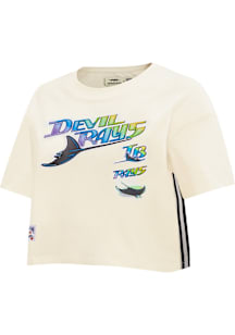 Pro Standard Toronto Blue Jays Womens White Retro Boxy Short Sleeve T-Shirt