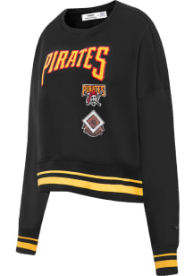 Pro Standard Pittsburgh Pirates Womens Black Retro Classic Crew Sweatshirt