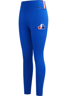 Pro Standard Montreal Expos Womens Blue Retro Jersey Legging Pants