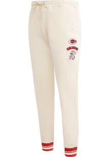 Pro Standard Cincinnati Reds Womens Retro Classic White Sweatpants