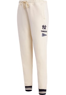 Pro Standard New York Yankees Womens Retro Classic White Sweatpants