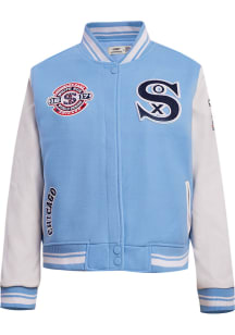 Pro Standard Chicago White Sox Womens Blue Retro Wool Varsity Heavy Weight Jacket