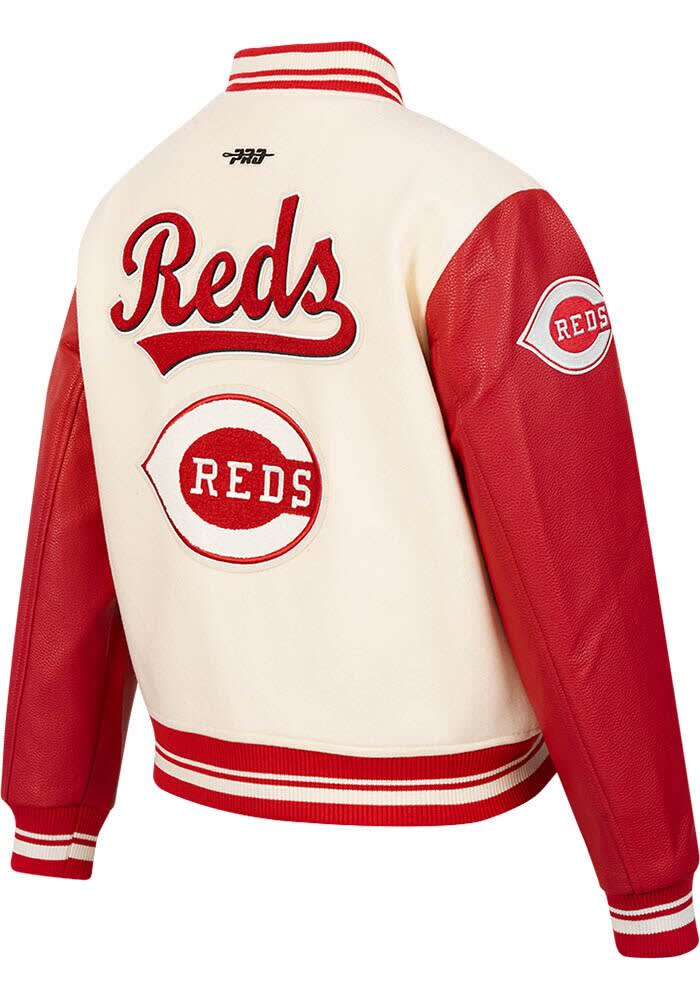 Pro Standard Cincinnati Reds Womens Retro Wool Varsity Heavy Weight Jacket