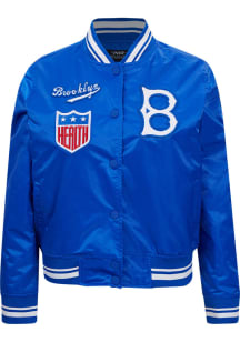 Pro Standard Brooklyn Dodgers Womens Blue Retro Classic Satin Light Weight Jacket
