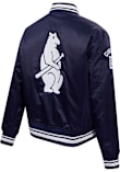 Pro Standard Chicago Cubs Womens Navy Blue Retro Classic Satin Light Weight Jacket