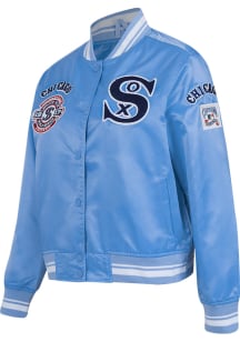 Pro Standard Chicago White Sox Womens Blue Retro Classic Satin Light Weight Jacket