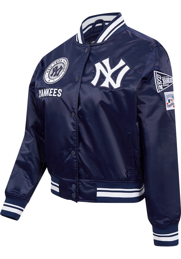 Yankees ジャケット Lサイズ ネイビー Pro Standard New York Yankees Mens NAVY Retro Classic Satin Light