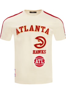 Pro Standard Atlanta Hawks White Retro Chenille Short Sleeve Fashion T Shirt