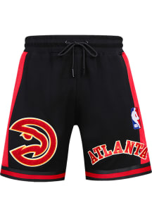 Pro Standard Atlanta Hawks Mens Black Retro Chenille Shorts